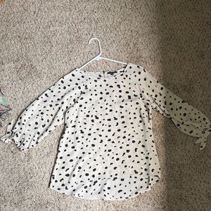 Papermoon Black and White Polka Dot Blouse